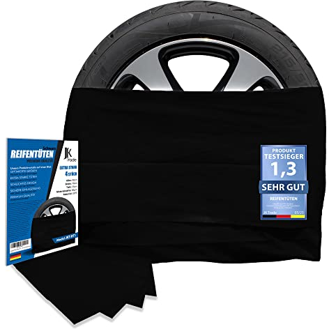 JK Trade® Set di 4 borse per pneumatici premium EXTRA forte per lo stoccaggio dei pneumatici e lo stoccaggio dei pneumatici della tua auto, set di sacchi per pneumatici, adatto per 16, 17, 18, 19, 20
