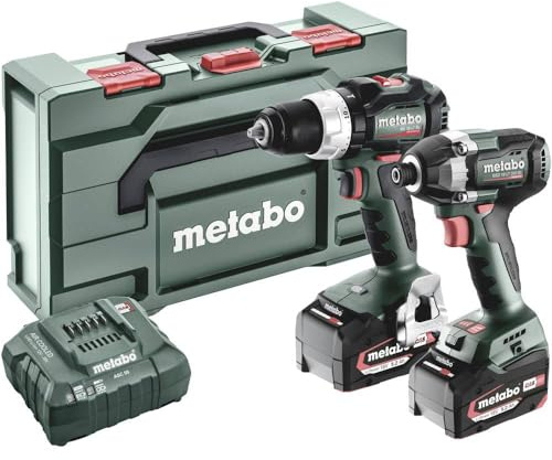 Metabo BSLBL+SSD200LTBL -Akku-Bohrschrauber, Akku-Schlagschrauber incl. batería recargable, incluye cargador