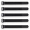 5x Stück 25cm Klettband Schwarz Befestigung auf Fahrrad Rahmen Befestigungs Bügel Nylon mit Klettverschluss Band für Fahrradpumpe Taschenlampe