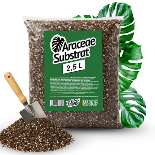 Nils der Pflanzenfreund Terre Monstera (2,5 L) – Substrat Araceae riche en nutriments, terreau pour végétaux d’intérieur, substrat tropical pour Monstera et Alocasia, terre spéciale feuillage exotique