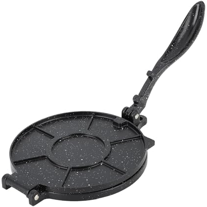 Machine à Tortilla en Fonte – Presse à Tortilla électrique Rotis de 26,7 X 19,7 Cm, Presse à Tortilla à Farine, Presse à Tortilla Multifonctionnelle pour Pâte à Peau de Raviolis