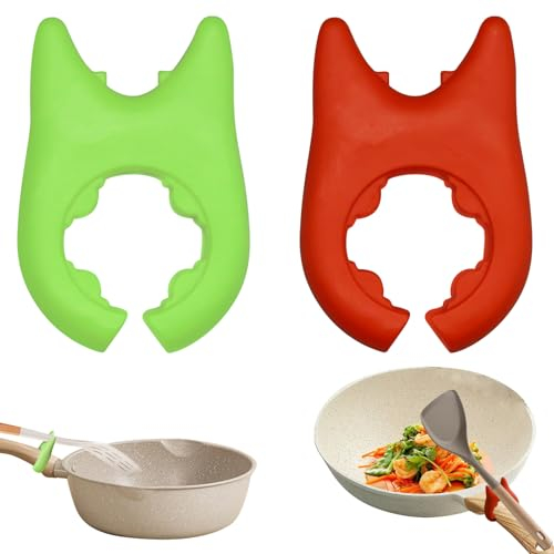 Lot de 2 repose cuillère cuisine, porte cuillere cuisine réglable en silicone, Idéal pour ranger les cuillères et spatules après la cuisson pose cuillere, support ustensiles cuisine antidérapant