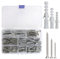 Set De 140 Pièces Cheville Et Vis Placo, Vis Autoforeuse En Acier Inoxydable, Grises Cheville Placo A Visser, Chevilles Auto-perceuses Pour Cloisons Sèches, M3/M4/M5/M6/M8
