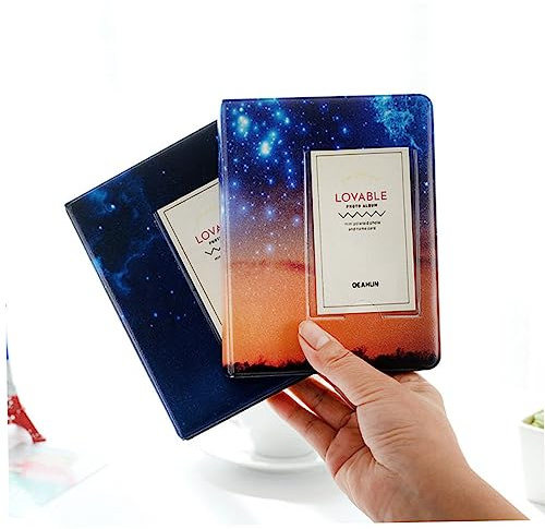 PRETYZOOM Álbum de Fotos de Diseño de Estrellas Brillantes Bolsillos Autoadhesivos Álbum de Fotos para Guardar Recuerdos de Viaje