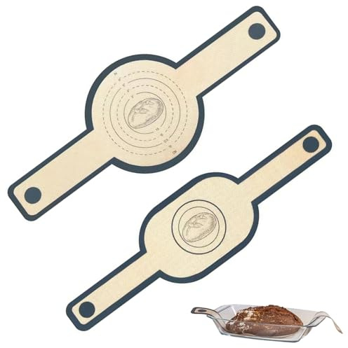 XoeLLe 2 st silikon ugnsmatta, silikonbricka, återanvändbart bakplåtspapper, silikon brödmatta non-stick återanvändbar, non-stick holländsk bakmatta för bakverk