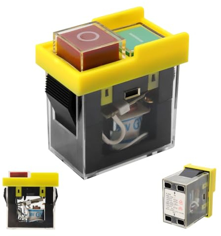 250V 6A KJD6 Sicherheitsschalter Universal AYWHP Notausschalter Elektromagnetischer Schalter Wasserdicht motorschutzschalter IP55 Magnetisch Not Aus Schalter