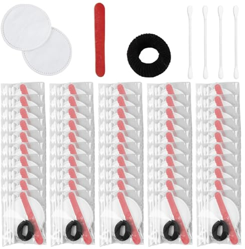 GOMETY Juego de 100 piezas de cosméticos para hotel, empaquetados individualmente, juego de vanidad, accesorios de hotel, artículos de tocador para hostelería, productos de higiene con almohadillas de