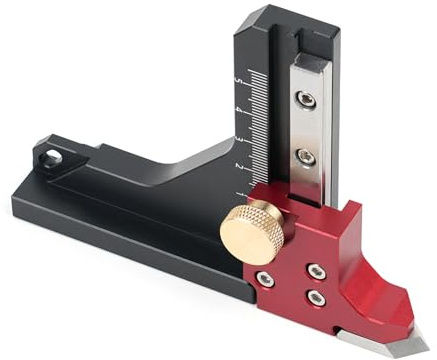 Bordsmätare, multifunktionell aluminiumlegering för hemmet - kaliber justering verktyg | träbearbetning trädgårdsarbete gårdsarbete underhåll reparation