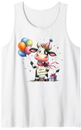 Palloncini con Cappello a Forma di Mucca per Compleanno Canotta