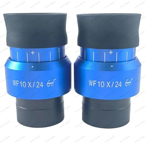 2 WF10X 15X WF20X binocular stereo microscope wide-angle eyepieces, eyepiece eye points are adjustable, 30mm wide-angle field of view(10 PIECES)