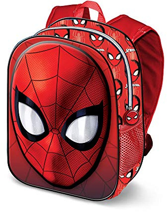 Karactermania Spiderman Spiderweb-3D Backpack (Small) Kinder-Rucksack, 31 cm, 8.5 liters, Rot (Red)