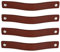 Brute Strength - Ledergriffe für Möbel - Cognac - 4 Stück - 20 x 2,5 cm - Schrankgriff, Türgriff für Küche, Bad, Schränke, Kommode, Holz