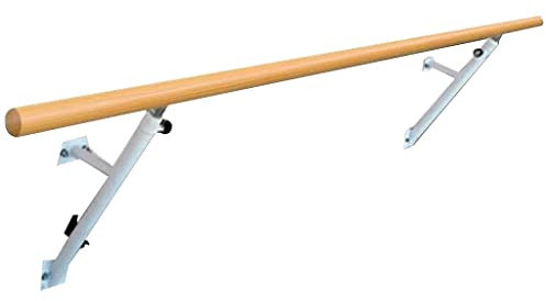 ULPro Ballettstange, Wandmontage, verstellbare Ballettstange, Feste Verlängerungsstange für Familientanzräume, Holzgriff (2,5 m/8,2 Fuß)