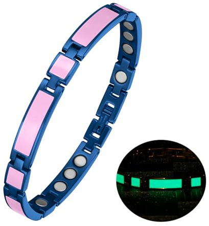 YINOX supermagnetiskt rostfritt stål armband för kvinnor, fashionabla nattljusarmband, magnetarmband för kvinnor, presentförpackning ingår, Rostfritt stål