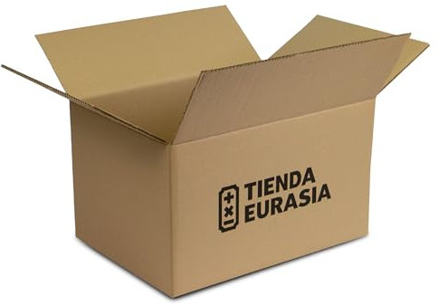 TIENDA EURASIA - Cajas de Cartón para Mudanzas | Pack de 5 Unidades | Cartón Ondulado Doble Capa | sin Asas | Marrón | para Almacenaje y Paquetería (50 x 35 x 30 cm)