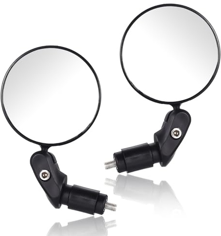 Peygre 2 Pcs Bike Mirrors, 360 Adjustable, 17.4-22mm Handlebars