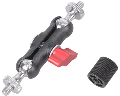 Bras d'extension de 6,35 mm mâle vers femelle - Bras d'extension pour moto, vélo, téléphone - Adaptateur de sangle de poignet amovible pour éclairage d'appareil photo