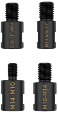 Convertitore adattatore per smerigliatrici angolari da 5/8 pollici-11 femmina a connettori maschio M14 per accessori per punte da trapano per lucidatrice filettati