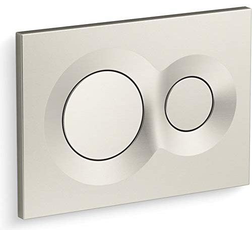 Kohler 75890-BN Lynk Flush Actuator Plate for 2x 4 in-Wall Tank and Carrier System Vibrant Brushed Nickel