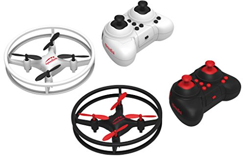 SPEEDLINK-920003-bkwe Quadrocopter droni Renn Gioco – Racing Drones Competition Set per 2 Giocatori (2,4 GHz con Telecomando; Percorso di Set con Bassi Platz, Pylon e destinazione Tor), Nero/Bianco