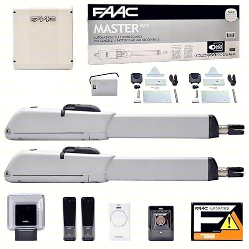 FAAC 415 L 230V KIT 2 ANTE AUTOMAZIONE CANCELLO BATTENTE AUTOMATICO ELETTRICO
