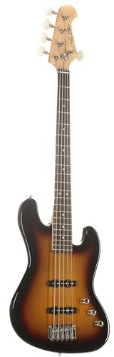 J & D JB/5 5-String Bass Sunburst - Basso elettrico a 5 corde