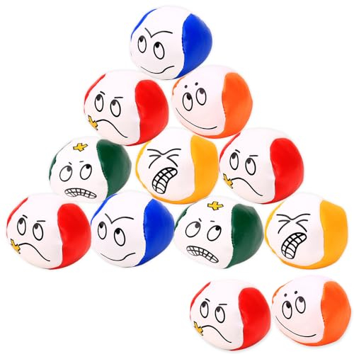 mizikuu Jonglierbälle für Anfänger, 12 Stück Juggling Balls Weiche Jonglierbälle Kinder Professionelle Freizeitsport Jonglierbälle pädagogischer Jonglierball für Kinder & Anfänger