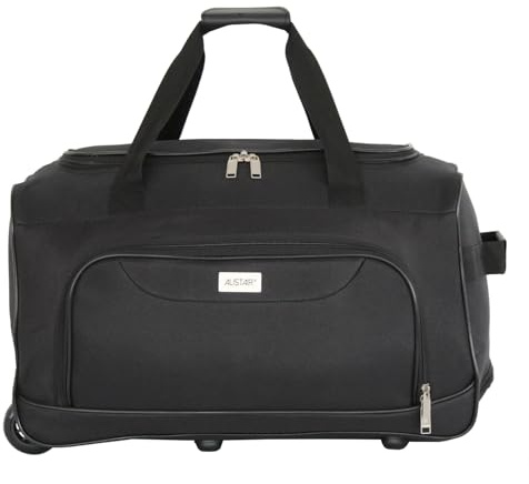 ALISTAIR Black - Sac de Voyage à roulettes – Taille XS 50 cm - Marque Française - Garantie 2 Ans en France