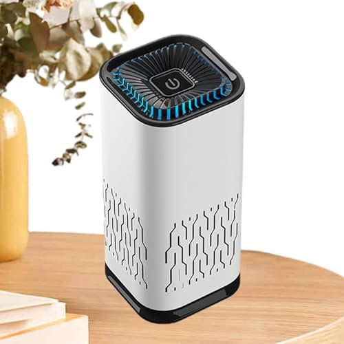 Ionizador purificador de aire para automóvil - Purificador de aire automotriz, de filtro de 3 etapas Generador de iones negativos/ionizador Purificador de aire con filtro Hepa | Pequeño purifi