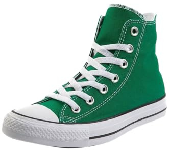 Divadames Womens High Top Lace Up Flat Canvas Pumps Ladies Casual Plain Shoes Size (Green, UK Footwear Size System, Adult, Women, Numeric, Medium, 3)