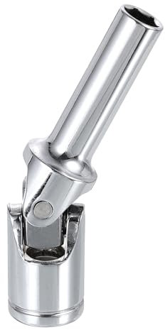 QUARKZMAN Llave de Vaso Universal de Articulación Giratoria de 8 Mm Cr-V Métrica de 6 Puntos de 3/8 Drive