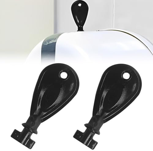 LAJUP Lot de 2 Clé Universelle Pour Distributeur De Serviettes En Papier, Remplacement De Clé Pour Porte-Serviettes, Noir, Abs, 5.3x2.4x1cm, Pour Maison Et Bureau