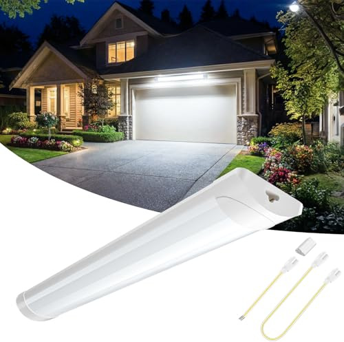 Viugreum LED Leuchtstoffröhre 115cm, Feuchtraumleuchte Röhre 40W LED Deckenleuchte Lampe, 6500K Neutralweiß Leuchtstofflampe, Werkstattlampe Wannenleuchte lampe für Keller, Werkstatt, Garage, Küche
