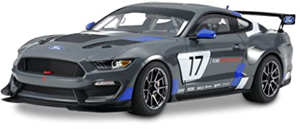 TAMIYA 24354 300024354 Ford 1:24 Mustang GT4, originalgetreue Nachbildung, Modellbau, Plastik Bausatz, Basteln, Hobby, Kleben, Modellbausatz, Zusammenbauen, unlackiert, Schwarz