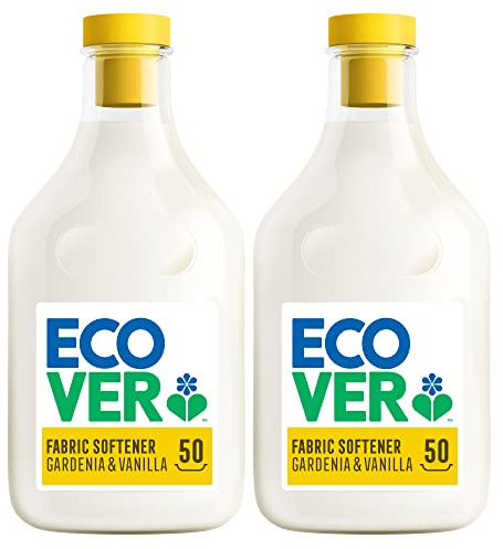 Ecover Fabric Softener, Gardenia & Vanilla, 2 x 50 Washes, 2 x 1.5L (Pack of 2)