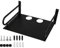 ds. distinctive style Étagère murale compacte en aluminium pour projecteur de routeur Noir