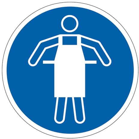 M026 - Schürze Pflicht - Schild und Pflichtbeschilderung - Abmessungen nach Wahl- Norm ISO 7010