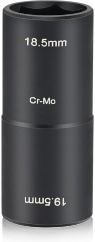 Yqhugbc Chiave Bulloni Ruota, Set di Chiavi a Bussola a Percussione, 18,5 mm, 19,5 mm, Set Chiavi a Bussola, Dadi per Ruota a Doppia Testa, Testa Doppia, 1/2'', Compatibile con auto e SUV