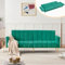 OCACA Modernes Design, Samtstoff, klappbares Schlafsofa, Schlafsofa mit Hilfsfüßen, Schlafsofa mit Schlaffunktion, geeignet für Wohnzimmer, Schlafzimmer, Heimkino, Video verfügbar (Grün)