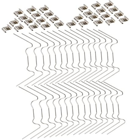 ibasenice Hebilla De Fijación para Jardín z Tipo Clip De Fijación para Paneles De Vidrio De Invernadero Accesorio para Alambre Forma para Invernaderos y Jardines De Acero Inoxidable