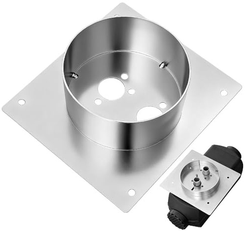 Diesel Heater Turret Plate 60mm High, Diesel Heater Mounting Plate Bracket, Stainless Steel Diesel Heater Accessories, Turret Planar Parking Heaters for Parking Auxiliary Heating