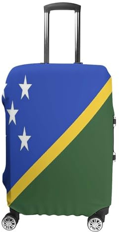 Elastische Reisegepäckhülle Reisetrolley-Schutzhülle Waschbar Und Wiederverwendbar 18-32 Zoll Kofferschutzhülle Mit Salomonen-Flaggen-Aufdruck XL