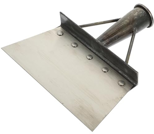 HOMSFOU Pala per Escrementi in Metallo Design a Grande Capacità, Pala Raschiatrice per Pulizia del Letame Bovino e Suino, per Aziende Agricole e Allevamenti di Pollame