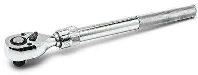 Crescent 1/2 Drive 72 Tooth Quick Release Extendable Teardrop Ratchet 12 - 17-1/2 - CRW12EXT , Black