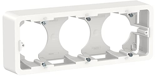 Schneider Electric - Unica - Aufputzdose - Weiß - 3-fach - NU840618