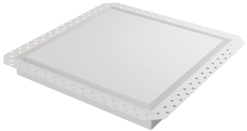 Fittes Flush 14.25x14.25 Steel Exhaust Fan Cover, White