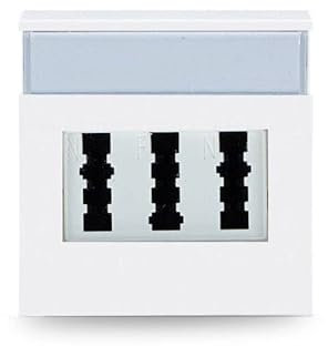 Regleta de 3 enchufes para mesa de escritorio, plegable, opcional con inserciones Livolo para equipar el escritorio, banco de trabajo, oficina (toma de teléfono NFN - TAE-LEG)