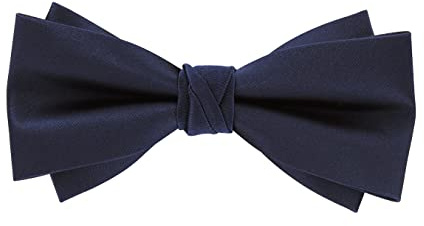 axy Herrfluga rosett, redan bunden, konfirmation justerbar bröllopsfärg FLI4B, Marinblå, En Storlek