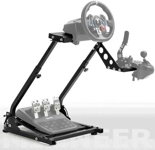 Minneer G25/G27/G29/G920 Rennlenkrad, anwendbar für T248PS/T248XBox, höhenverstellbare faltbare Radpedale nicht im Lieferumfang enthalten