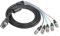 MEIRIYFA VGA a BNC cavo video, HD15 VGA a 5 BNC RGB maschio coassiale ad alta risoluzione per HDTV cavo monitor (nero) - 1.5M
